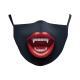 Digital Printing Halloween Skull Pumpkin Creative Design Double-layer Dustproof Mask