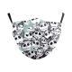 Wanfestival Skull Clown Digital Printing Double-layer Dust Mask