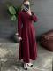 Blue Casual And Elegant Straight-leg Long-sleeve Shirt Dress