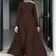 Womens Long-sleeved Sexy Round-neck Mermaid Dress