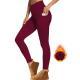 Autumn And Winter Warm Pocket Plus Velvet Yoga Pants