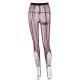 Sexy Sheer Mesh High Waist Hip Lift Pure Color Tight All-match Leggings