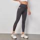 High Waist Grenadine Stitching Yoga Pants Pocket Quick-drying Breathable Hip Lifting Sport
