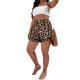 Womens Casual High-Waist Wide-Leg Shorts With Elastic Waist