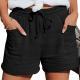 2026 European And American Cross-border New Summer Womens Clothing Amazon Wish High-Waisted Belted Loose Wide-Leg Short Pants For Women