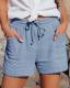 2026 European And American Cross-border New Summer Womens Clothing Amazon Wish High-Waisted Belted Loose Wide-Leg Short Pants For Women