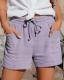 2026 European And American Cross-border New Summer Womens Clothing Amazon Wish High-Waisted Belted Loose Wide-Leg Short Pants For Women