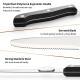 12-piece Kitchen Knife And Accessory Set With High-carbon Stainless Steel Blades, Including Meat And Steak Knives, With ABS Handles