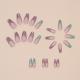 French Wear Nail Glossy Blue And Purple