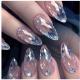 French Wear Nail Glossy Blue And Purple