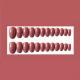 Dark Cameo Brown Round Head Long Nail Sticker
