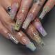 3D Three-dimensional Popular Rhinestone Relief Fake Nails