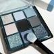 Low Saturation Ice Permeable Blue Smoked Eye Shadow Plate Matte Shimmer Diamond In The Debris Multifunctional
