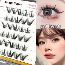 Glue-free Lazy Little Devil Self-adhesive Small Flame False Eyelashes