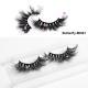 One-pair Package Artificial Mink Hair Butterfly False Eyelashes Natural Curling Multi-layer