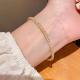 1pc 999 Sterling Silver Mesh Crystal Bracelet, Luxurious Style, Perfect For Daily Wear And Valentines Gift