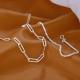 1 Set 999 Sterling Silver Double-Layer Stackable Bracelet, Minimalist Style, Perfect For Daily Wear And Valentines Gift