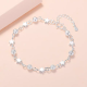 1pc 999 Sterling Silver Star & Frosted Bead Bracelet, Sweet Minimalist Style, Perfect For Daily Wear And Valentines Gift