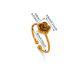 18K Gold Plated Stainless Steel Ring Sun Turtle Flower Retro Women Jewelry
