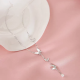 1pc 999 Sterling Silver Mother Of Pearl Butterfly Tassel Pearl Necklace, Luxurious Sweet Style, Perfect For Daily Wear & Valentines Gifts