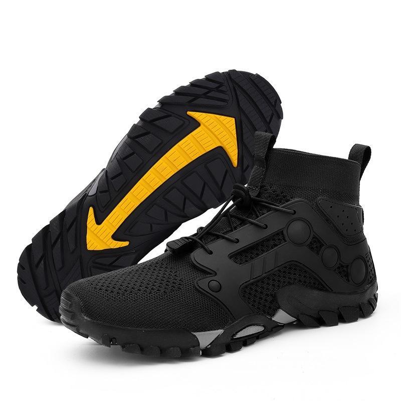 Outdoor Large Size Hiking Shoes Mens Lightweight High-top