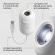 Projection Night Light - USB Powered Starry Sky Lamp for Bedroom Nursery Ambient Lighting