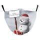 Christmas Tree Digital Printing Double Layer Dustproof Mask