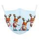 Christmas Single Corner Print Double Layer Dust Mask