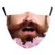 Santa Claus Digital Printing Double Layer Dustproof Mask