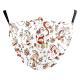 Christmas Green Digital Printing Windproof Double Layer Dustproof Mask