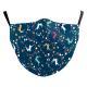 Christmas Green Digital Printing Windproof Double Layer Dustproof Mask