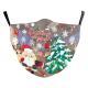 Christmas Green Digital Printing Windproof Double Layer Dustproof Mask