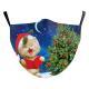 Santa Elk Digital Printing Double-layer Dust Mask