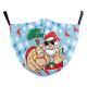 Christmas Digital Printing Double-layer Dust Mask