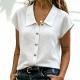 Fashionable Solid-color Short-sleeve Shirt