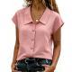 Fashionable Solid-color Short-sleeve Shirt