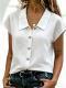 Fashionable Solid-color Short-sleeve Shirt