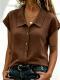 Fashionable Solid-color Short-sleeve Shirt