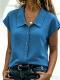 Fashionable Solid-color Short-sleeve Shirt