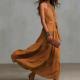 Solid-color Sleeveless Halter-neck Maxi Dress Womens Resort-style Flowing A-line Gown