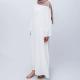 Solid-color Long-sleeve Crew-neck Relaxed-fit Casual Dress