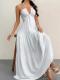 Strap-style Casual Halter Dress For Beach Vacations