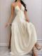 Strap-style Casual Halter Dress For Beach Vacations