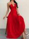 Strap-style Casual Halter Dress For Beach Vacations