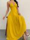 Strap-style Casual Halter Dress For Beach Vacations
