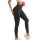 Womens Tight Elastic High Waist Leggings With Zipper Pocket
