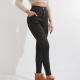 Womens Thick Leggings High Waist Button Casual
