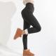 Womens Thick Leggings High Waist Button Casual