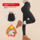 Womens Thick Leggings High Waist Button Casual