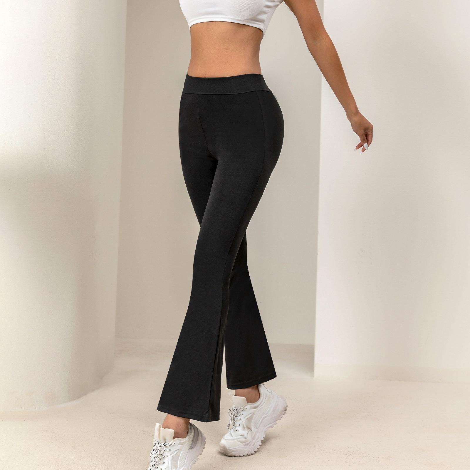 Womens High Waist Hip Lift Yoga Pants Fleece-lined Casual